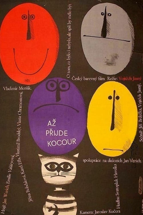 Cartaz do filme checo Um dia um gato (Až přijde kocour), grande sucesso da mostra e exposição dedicadas ao cinema checo, e vencedor do Prêmio do Júri em Cannes (1963) | Divulgação